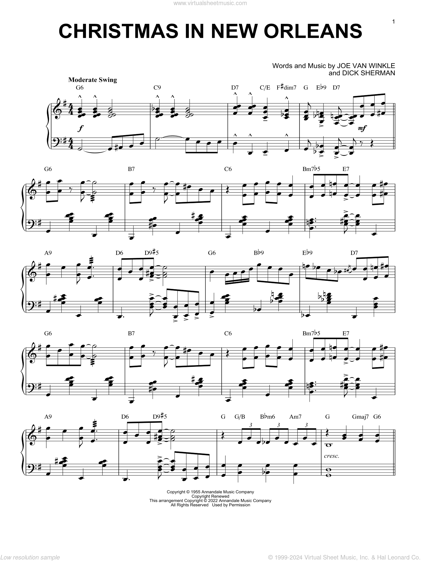 Christmas In New Orleans [Jazz version] (arr. Brent Edstrom)