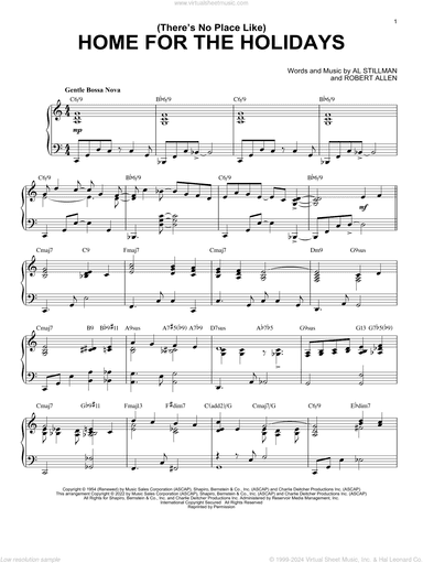 (There's No Place Like) Home For The Holidays [Jazz version] (arr. Brent Edstrom)