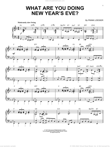 What Are You Doing New Year's Eve? [Jazz version] (arr. Brent Edstrom)