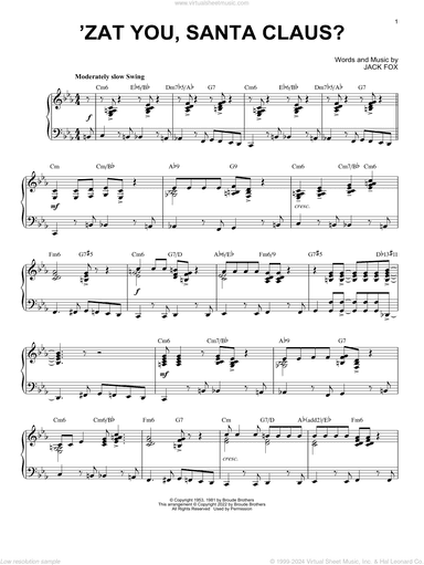 'Zat You, Santa Claus? [Jazz version] (arr. Brent Edstrom)