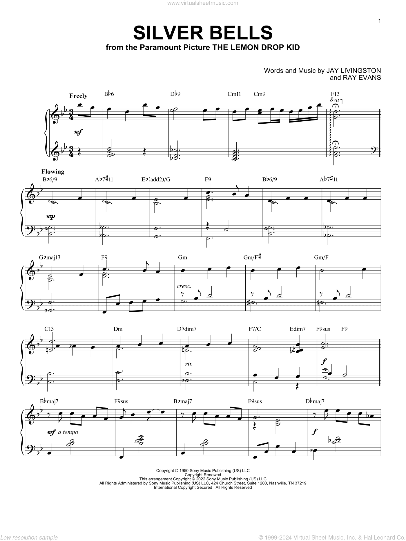 Silver Bells [Jazz version] (arr. Brent Edstrom)