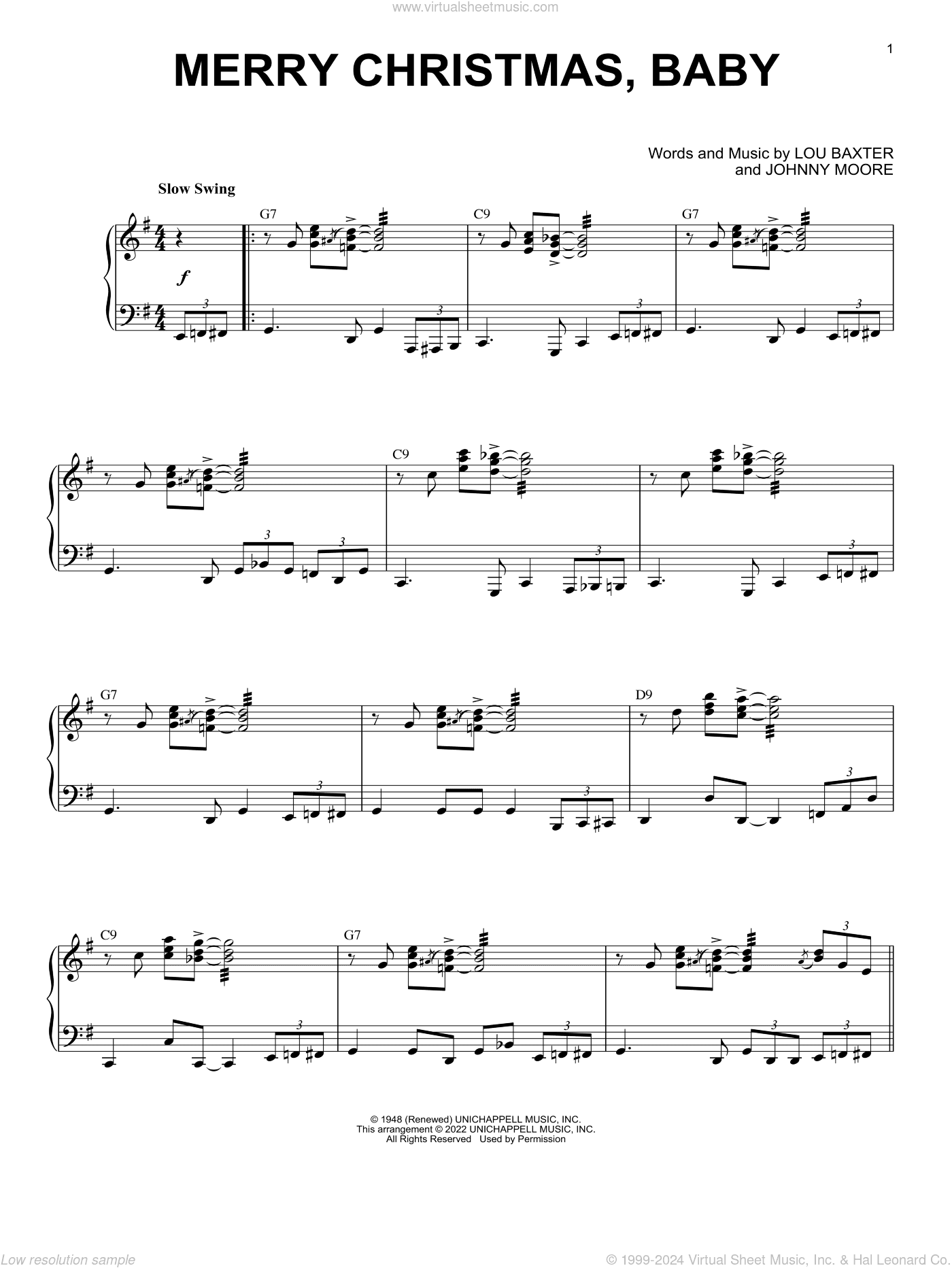 Merry Christmas, Baby [Jazz version] (arr. Brent Edstrom)