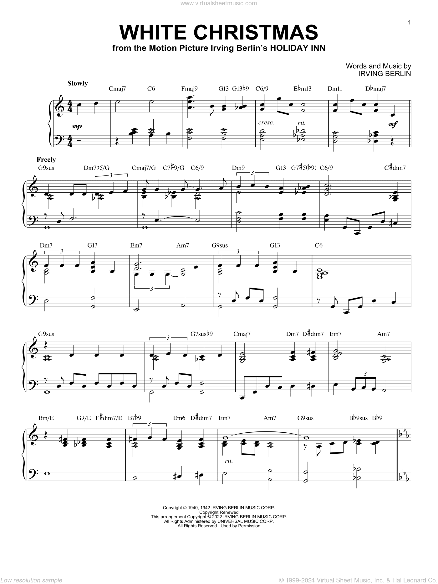 White Christmas [Jazz version] (arr. Brent Edstrom)