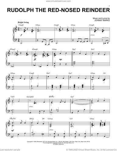 Rudolph The Red-Nosed Reindeer [Jazz version] (arr. Brent Edstrom)