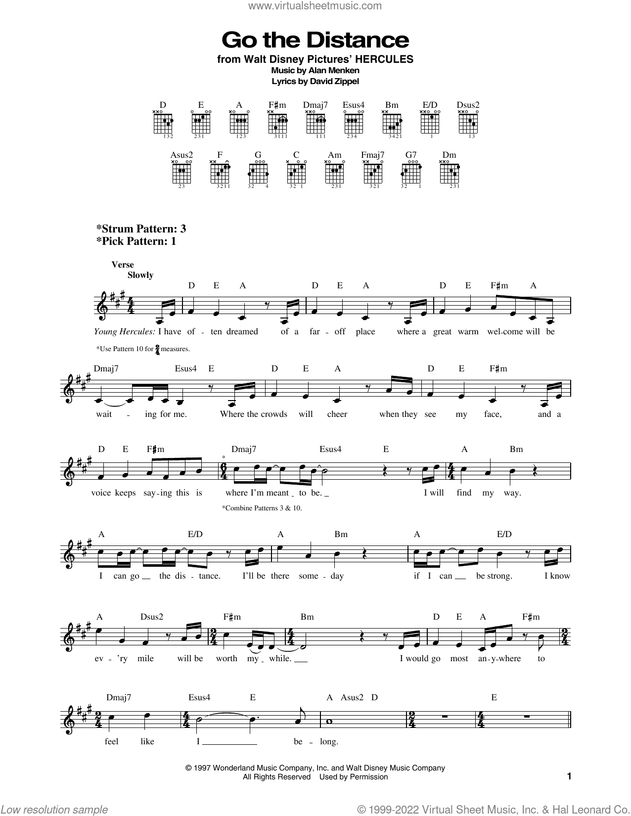 Go The Distance (from Hercules)