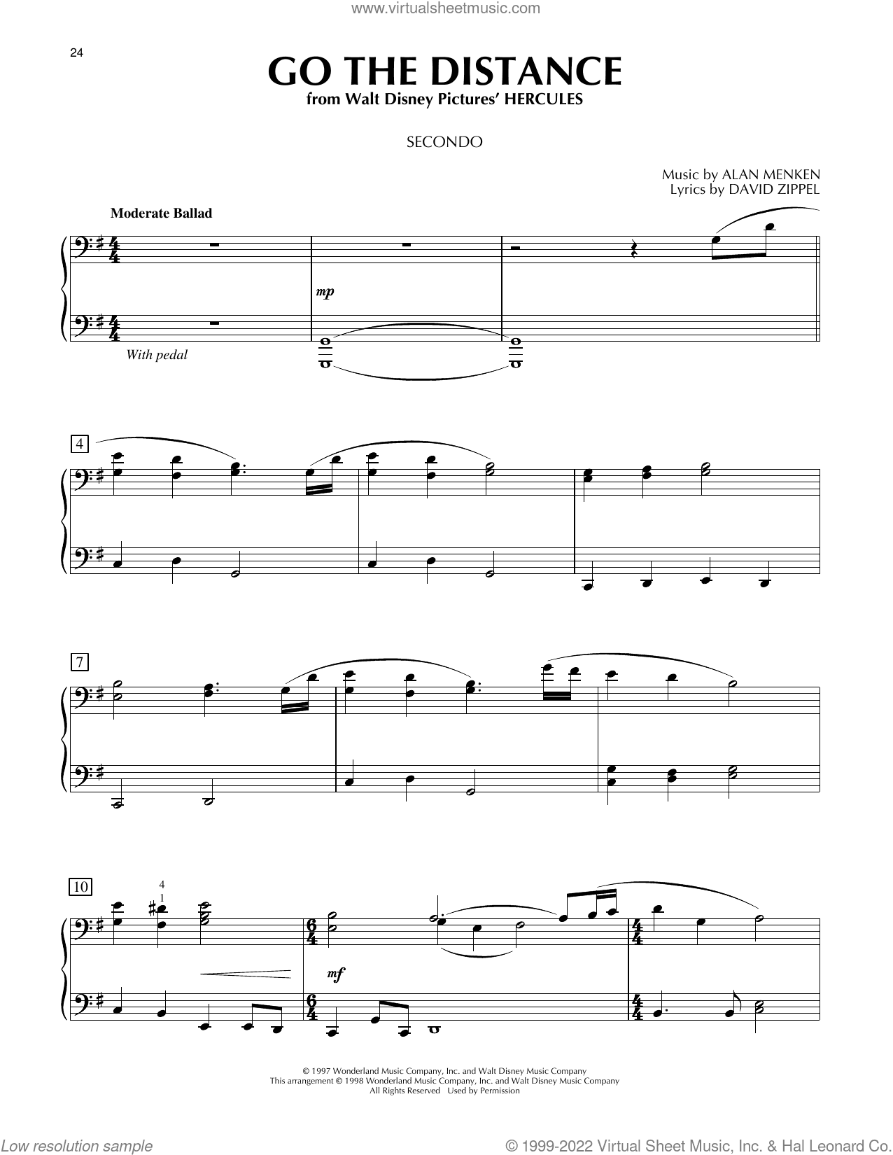 Go The Distance (from Hercules)