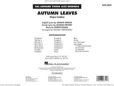 Autumn Leaves (Hojas Caidas) (arr. Michele Fernandez)
