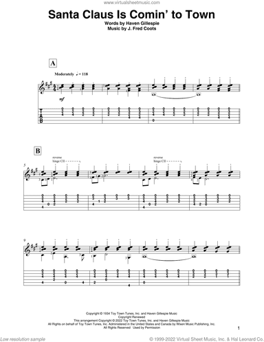 Santa Claus Is Comin' To Town (arr. David Jaggs)