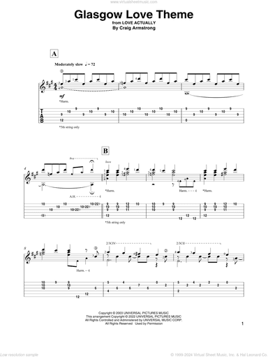Glasgow Love Theme (from Love Actually) (arr. David Jaggs)