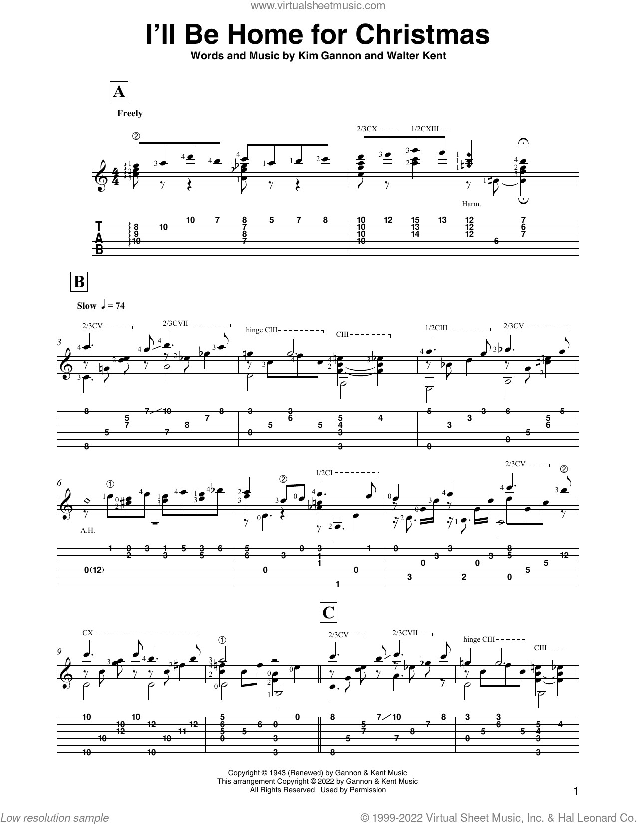 I'll Be Home For Christmas (arr. David Jaggs)