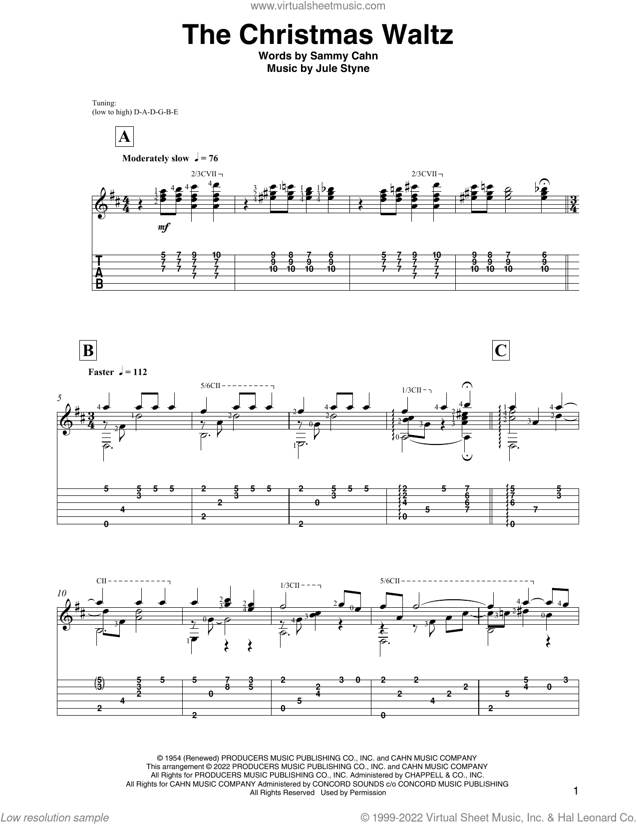 The Christmas Waltz (arr. David Jaggs)