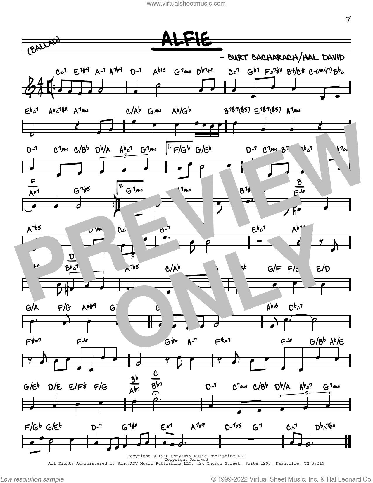 Alfie (arr. David Hazeltine)