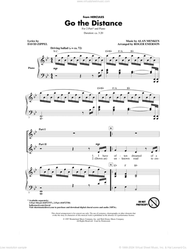 Go The Distance (from Hercules) (arr. Roger Emerson)