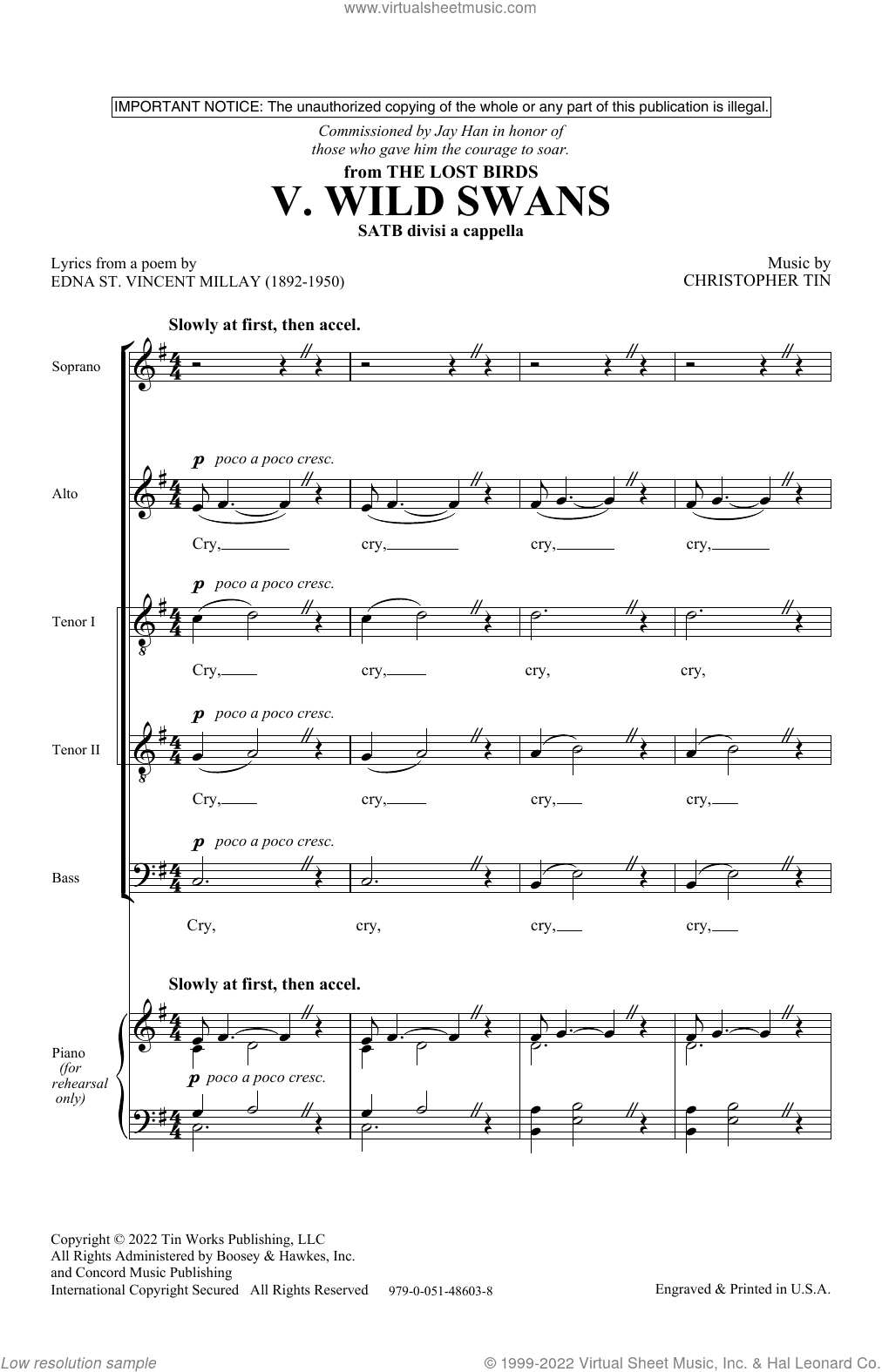Wild Swans (Movement V from The Lost Birds)