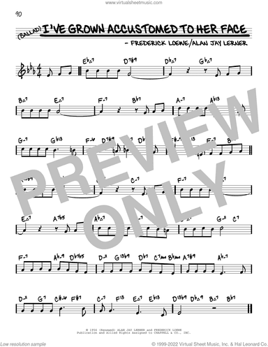 I've Grown Accustomed To Her Face (arr. David Hazeltine)