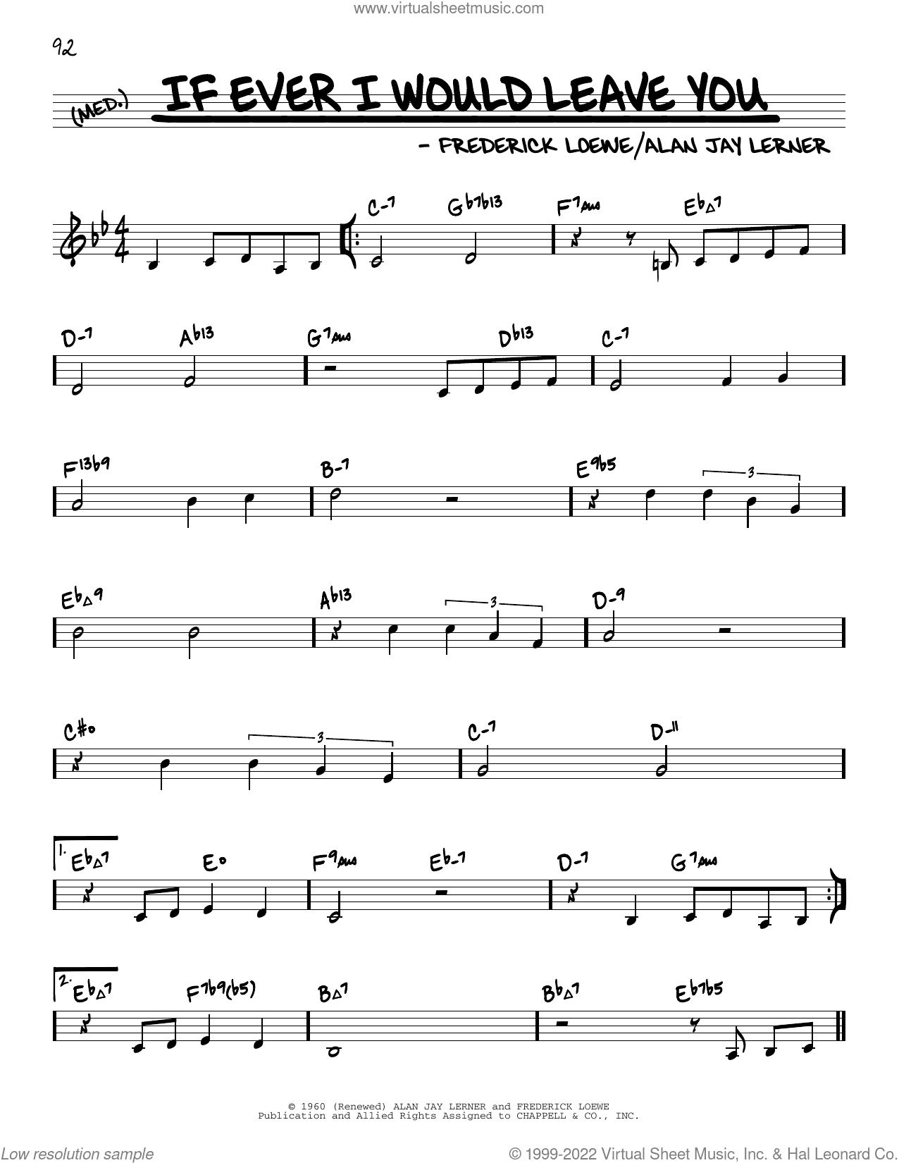 If Ever I Would Leave You (arr. David Hazeltine)