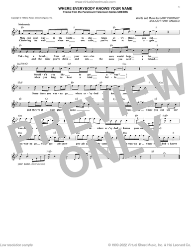 Where Everybody Knows Your Name (Theme from Cheers)