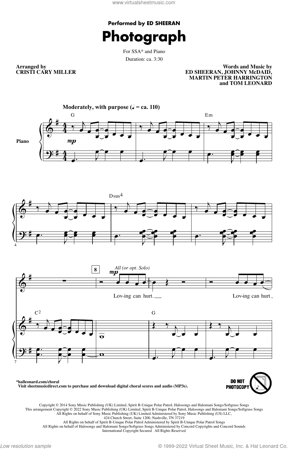 Photograph (arr. Cristi Cary Miller)
