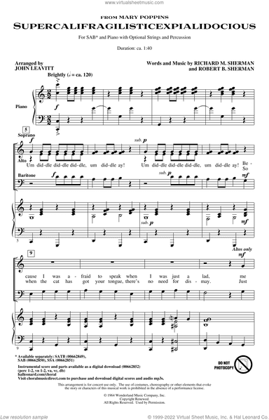 Supercalifragilisticexpialidocious (from Mary Poppins) (arr. John Leavitt)