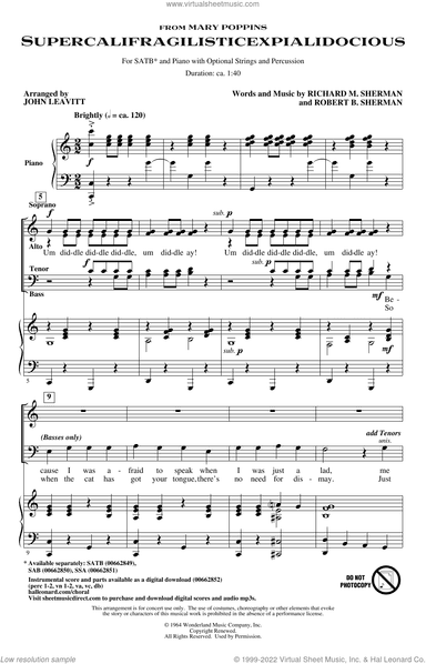 Supercalifragilisticexpialidocious (from Mary Poppins) (arr. John Leavitt)