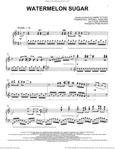 Watermelon Sugar (arr. Phillip Keveren)