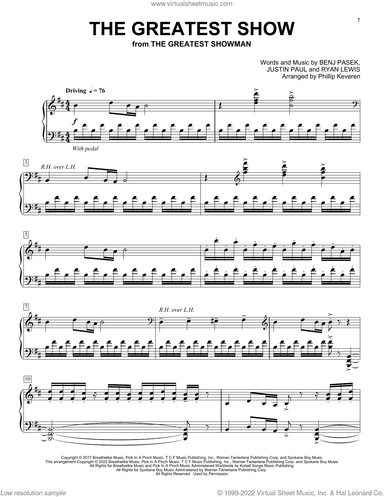 The Greatest Show (from The Greatest Showman) (arr. Phillip Keveren)