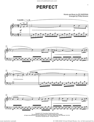 Perfect (arr. Phillip Keveren)
