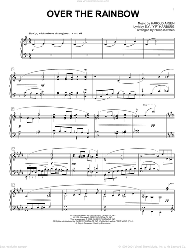 Over The Rainbow (arr. Phillip Keveren)