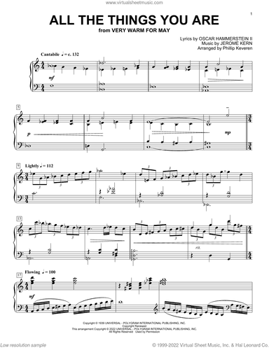 All The Things You Are (arr. Phillip Keveren)