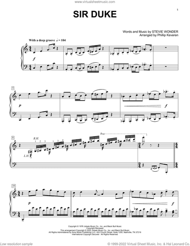 Sir Duke (arr. Phillip Keveren)