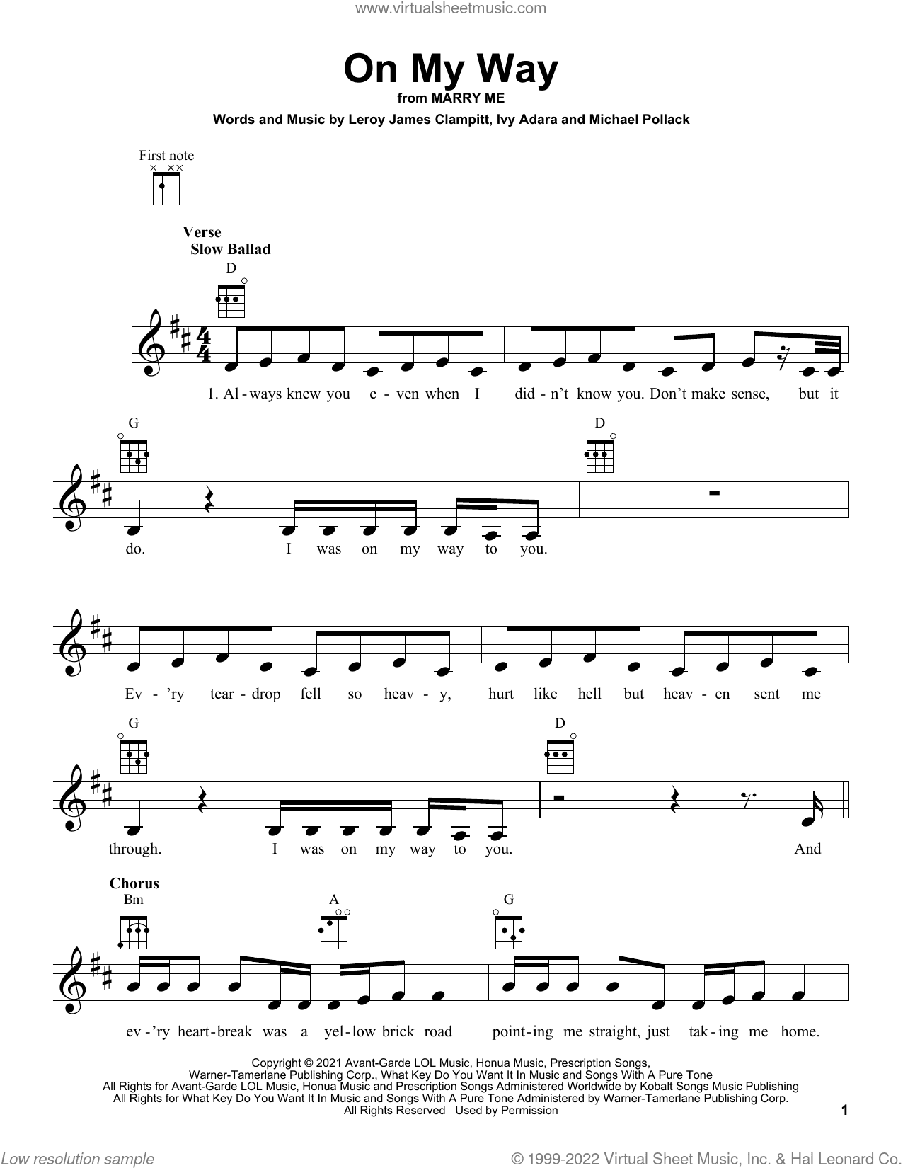 On My Way (from Marry Me)