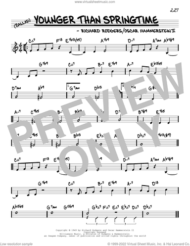 Younger Than Springtime (arr. David Hazeltine)