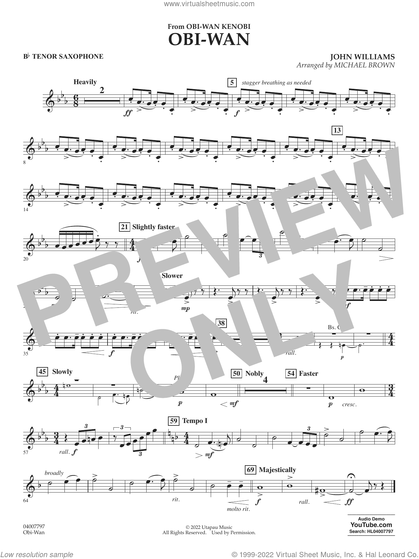 Obi-Wan (arr. Michael Brown)
