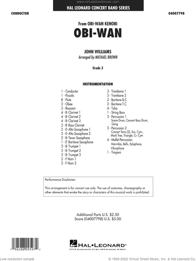Obi-Wan (from Obi-Wan Kenobi) (arr. Michael Brown)