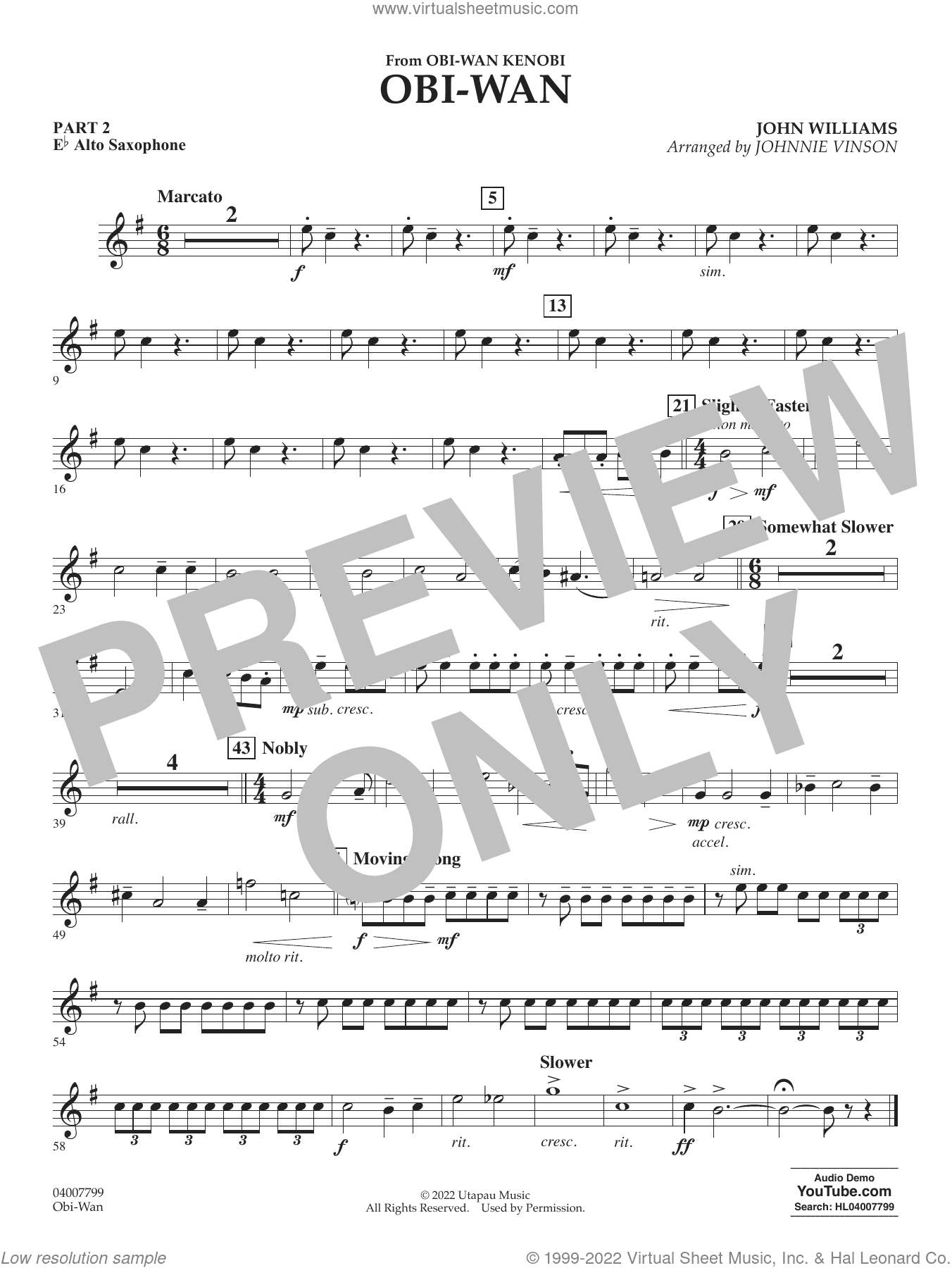 Obi-Wan (arr. Johnnie Vinson)