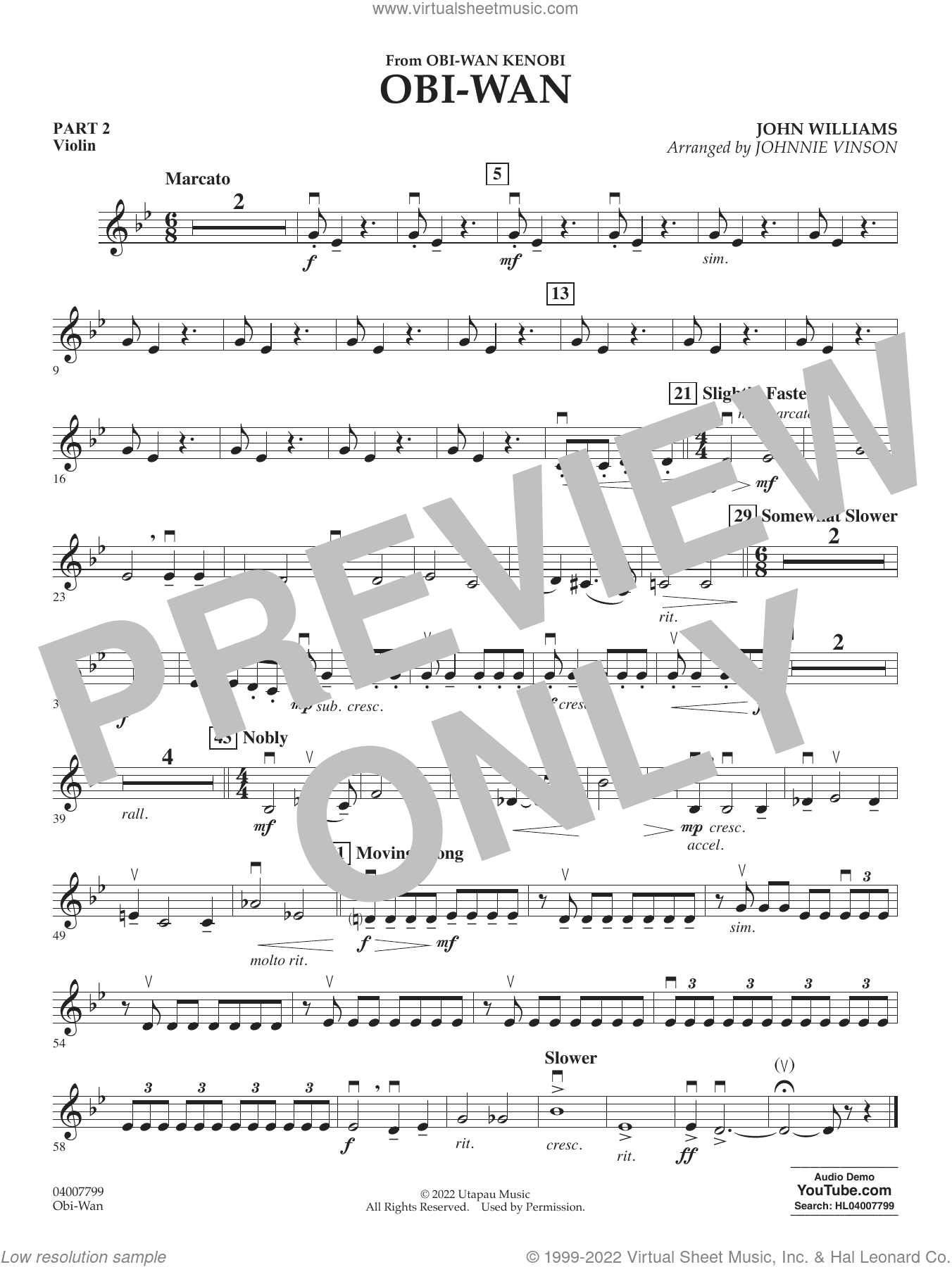 Obi-Wan (arr. Johnnie Vinson)
