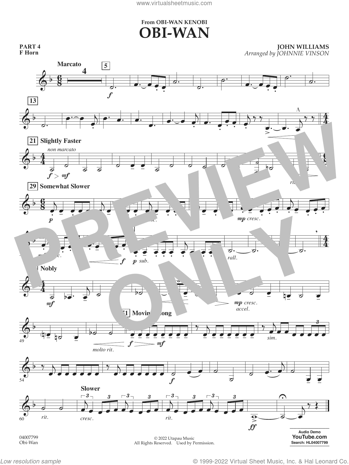Obi-Wan (arr. Johnnie Vinson)
