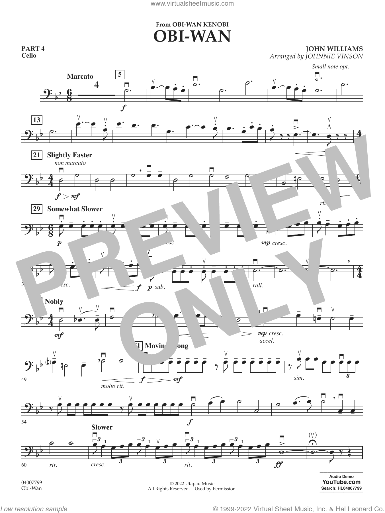 Obi-Wan (arr. Johnnie Vinson)