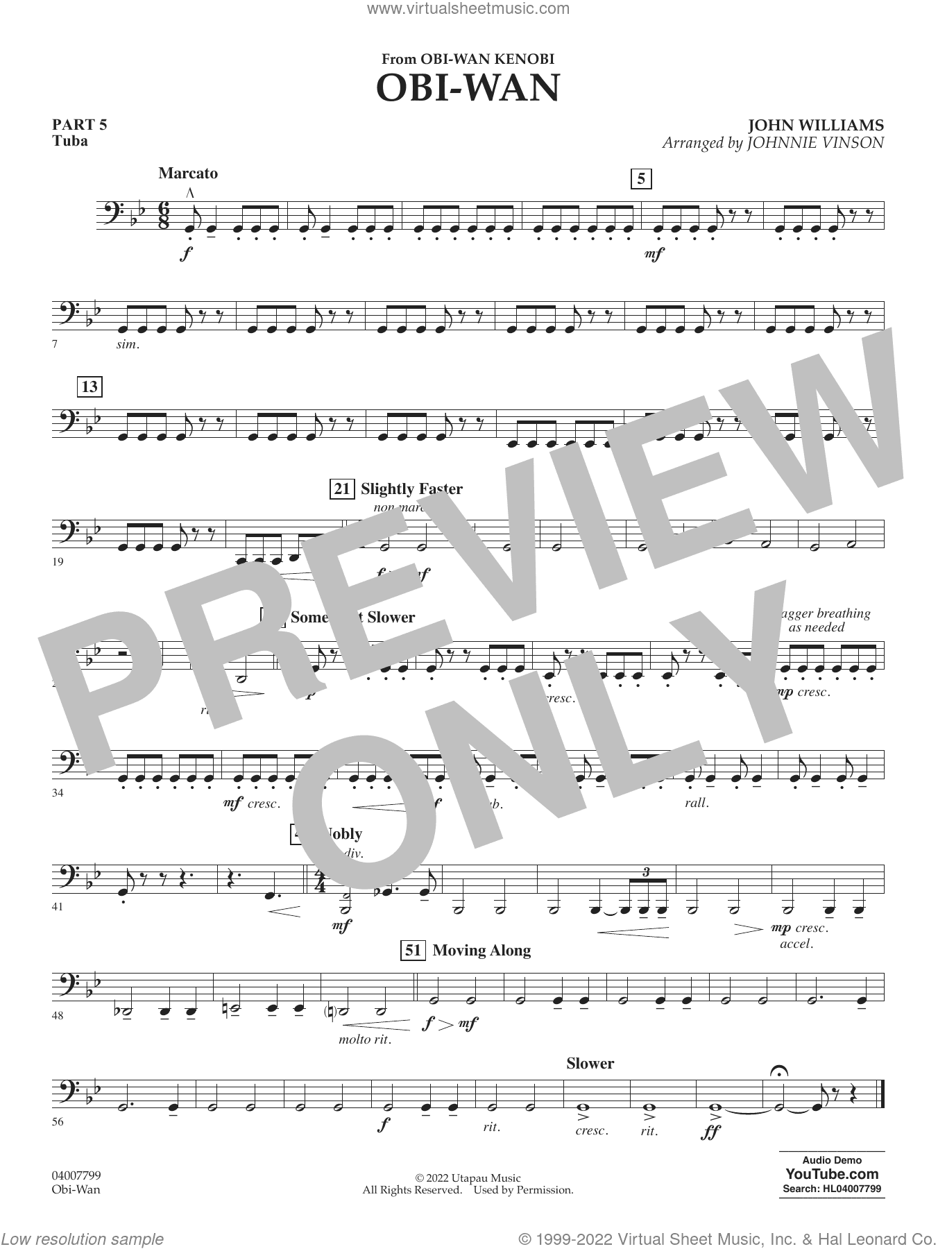 Obi-Wan (arr. Johnnie Vinson)