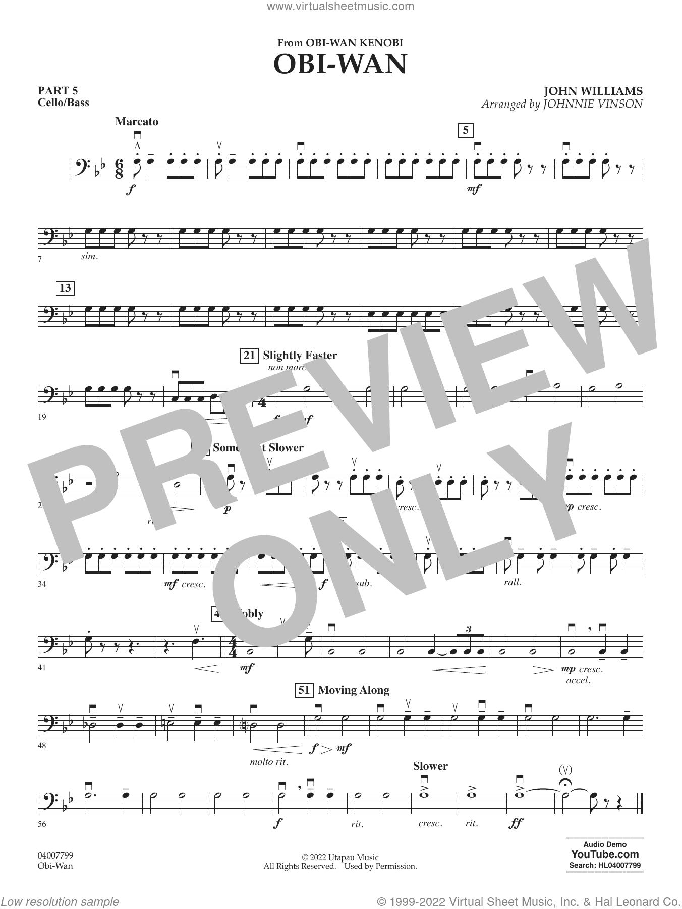 Obi-Wan (arr. Johnnie Vinson)