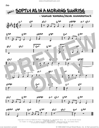 Softly As In A Morning Sunrise (arr. David Hazeltine)
