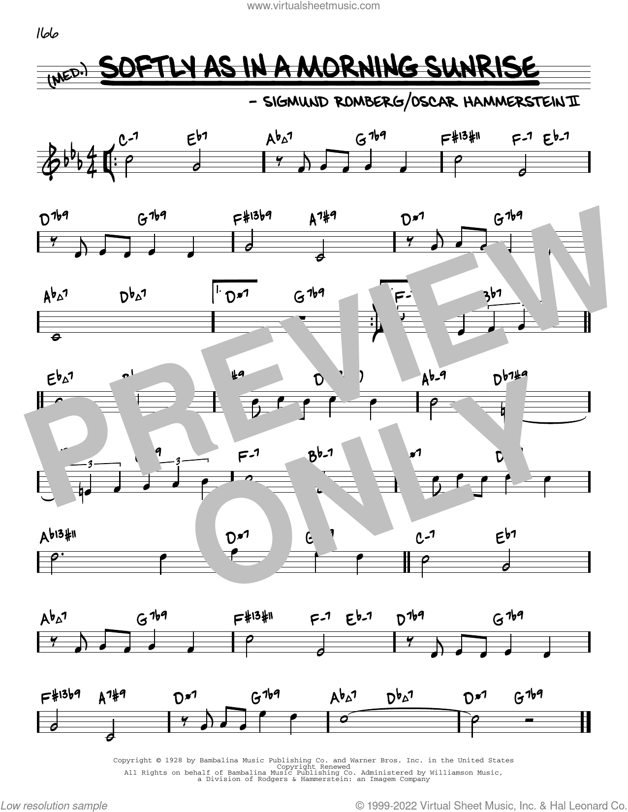 Softly As In A Morning Sunrise (arr. David Hazeltine)