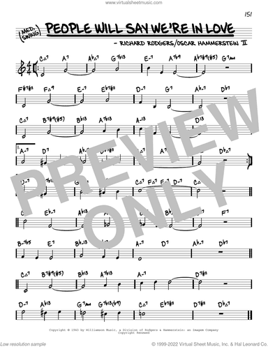 People Will Say We're In Love (from Oklahoma) (arr. David Hazeltine)