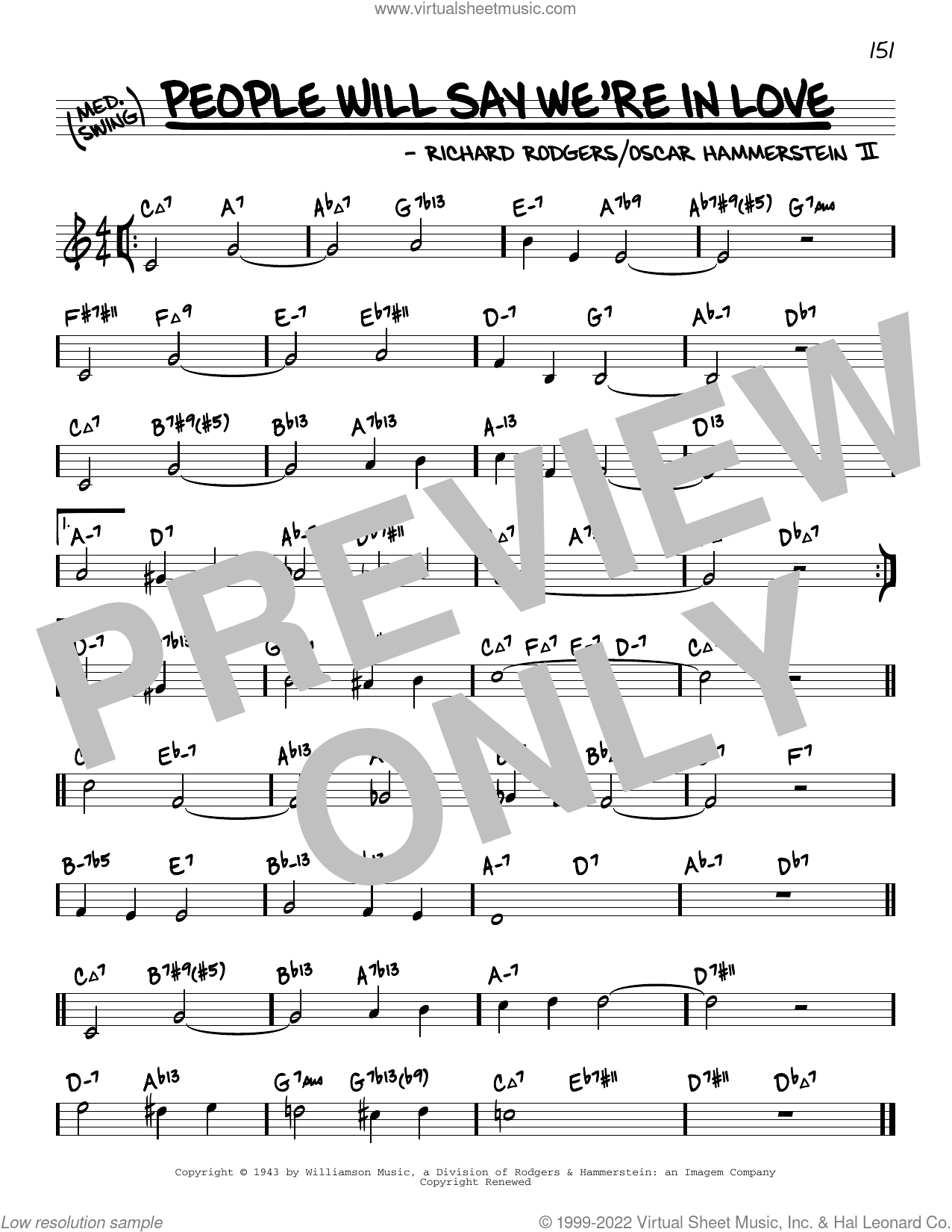 People Will Say We're In Love (from Oklahoma) (arr. David Hazeltine)