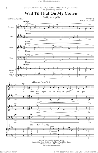Wait Til I Put On My Crown (arr. Stacey V. Gibbs)