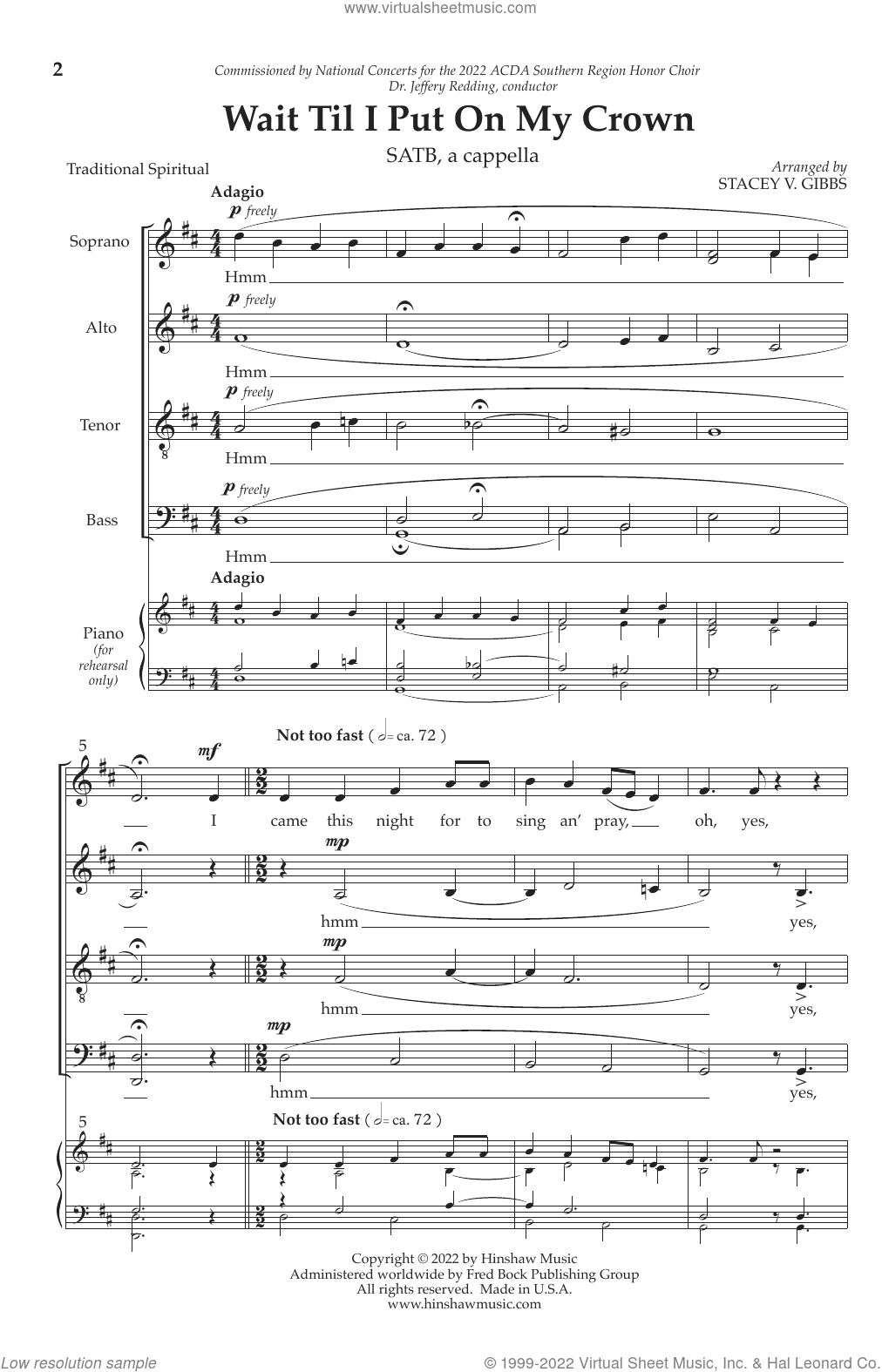 Wait Til I Put On My Crown (arr. Stacey V. Gibbs)