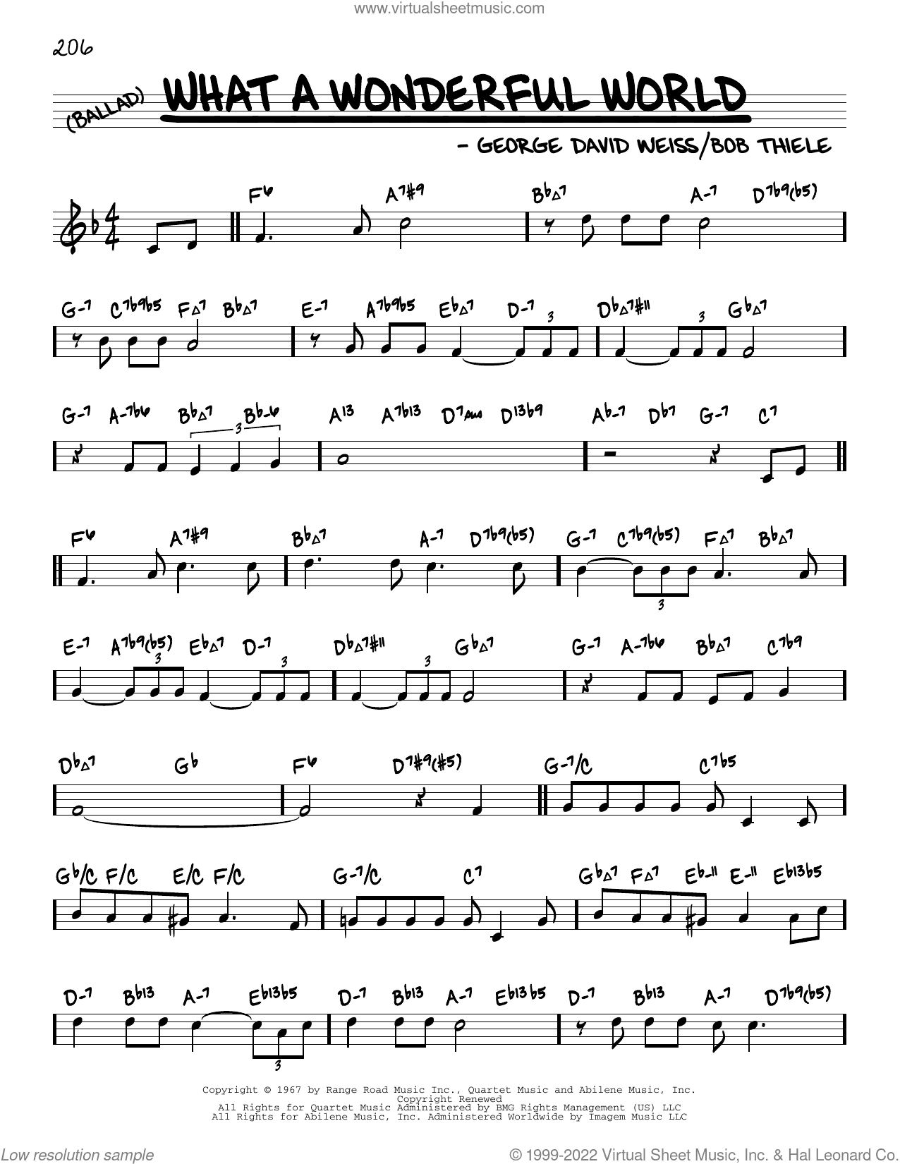 What A Wonderful World (arr. David Hazeltine)
