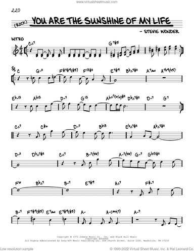 You Are The Sunshine Of My Life (arr. David Hazeltine)