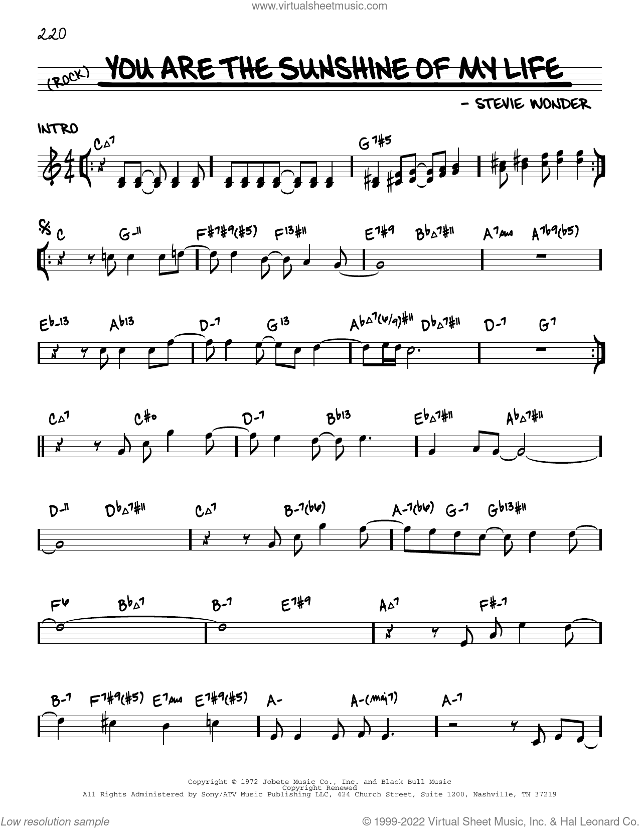 You Are The Sunshine Of My Life (arr. David Hazeltine)