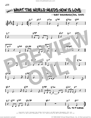 What The World Needs Now Is Love (arr. David Hazeltine)